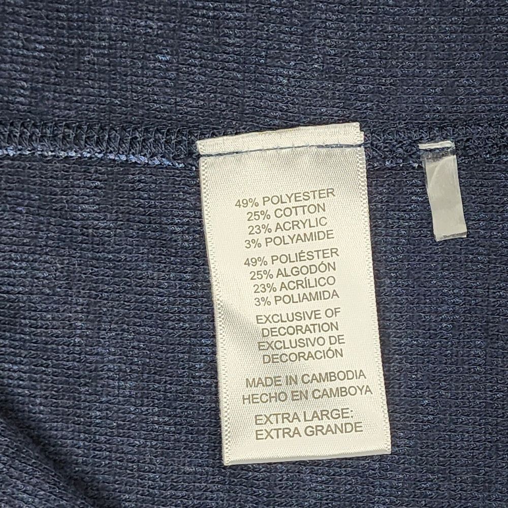 Tommy Bahama Sweater Mens XL Long Sleeve Sweatshirt Blue Navy Crew Neck Outdoors - Picture 5 of 6